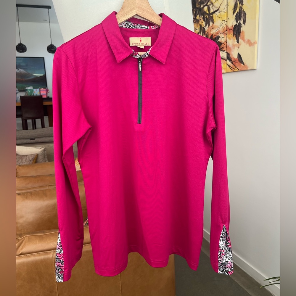 Sport Haley 1/4 Zip Long Sleeve Golf Shirt